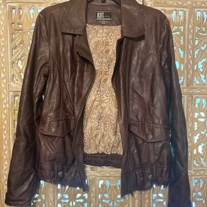 Kut Brown Faux Leather Jacket